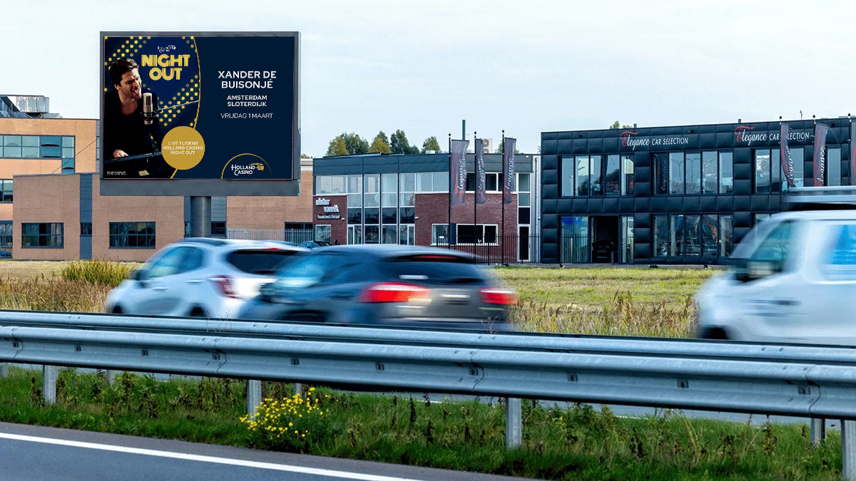 N-weg billboar